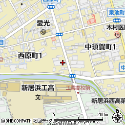四国物産株式会社　新居浜支店肥料周辺の地図