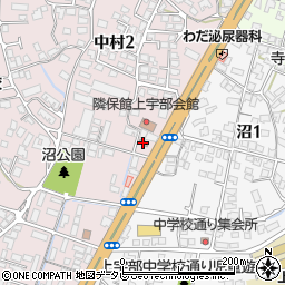 上宇部９区自治会館周辺の地図