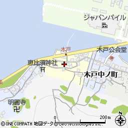 山口県山陽小野田市木戸大鼻周辺の地図
