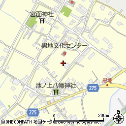 徳島県阿南市那賀川町黒地周辺の地図
