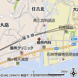 山口県柳井市大畠住吉北899-3周辺の地図