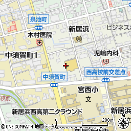 愛媛県新居浜市泉宮町5周辺の地図
