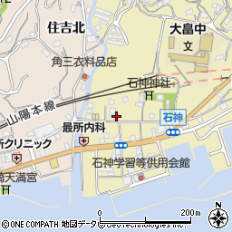 山口県柳井市神代中石神4399周辺の地図