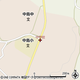 中学校周辺の地図