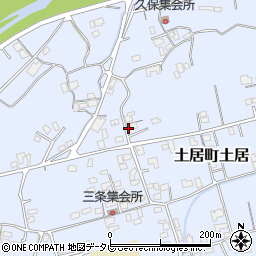 愛媛県四国中央市土居町土居1637周辺の地図