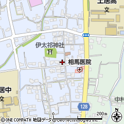 愛媛県四国中央市土居町土居258周辺の地図