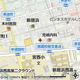 愛媛県新居浜市泉宮町4周辺の地図