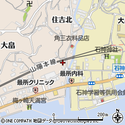 山口県柳井市大畠住吉北895周辺の地図