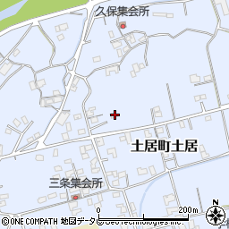 愛媛県四国中央市土居町土居1641周辺の地図