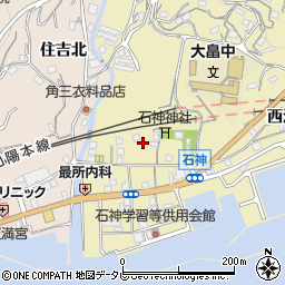 山口県柳井市神代中石神4446-10周辺の地図