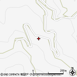 徳島県三好市池田町川崎中屋敷周辺の地図