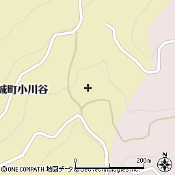 徳島県三好市山城町小川谷周辺の地図