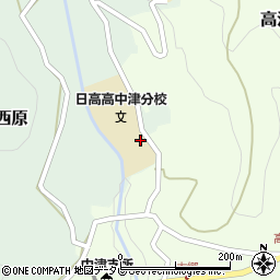和歌山県立日高高等学校中津分校周辺の地図