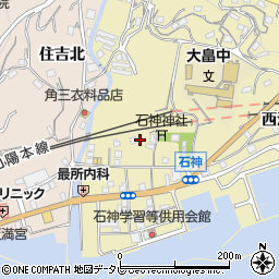 山口県柳井市神代中石神4446-6周辺の地図