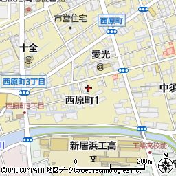 〒792-0011 愛媛県新居浜市西原町の地図