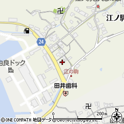 和歌山県日高郡由良町江ノ駒115周辺の地図