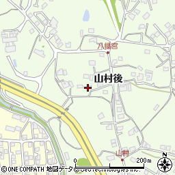 山口県宇部市西岐波山村後周辺の地図