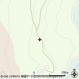 徳島県三好市山城町八千坊640周辺の地図