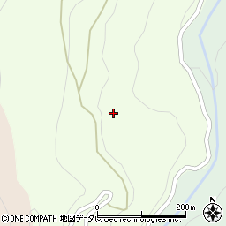 徳島県三好市山城町八千坊652周辺の地図