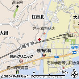 山口県柳井市大畠住吉北888-1周辺の地図