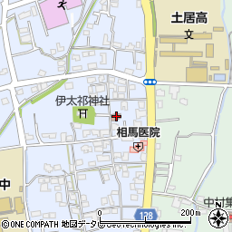 愛媛県四国中央市土居町土居267周辺の地図