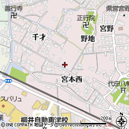 山口県柳井市柳井宮本西周辺の地図