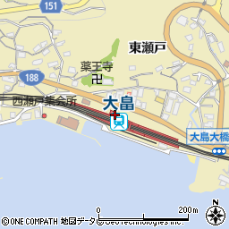 大畠駅周辺の地図