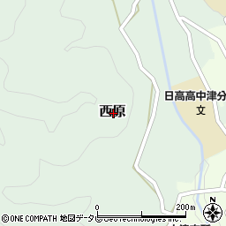 和歌山県日高郡日高川町西原周辺の地図