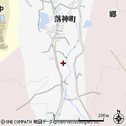 愛媛県新居浜市落神町周辺の地図