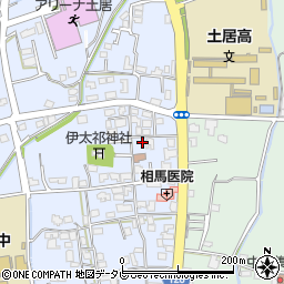 愛媛県四国中央市土居町土居268周辺の地図