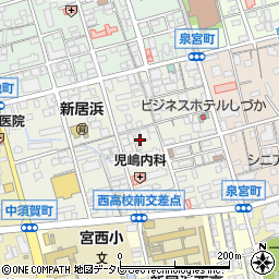 高橋呉服店　新居浜支店周辺の地図