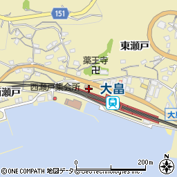 大畠駅前警察官駐在所周辺の地図