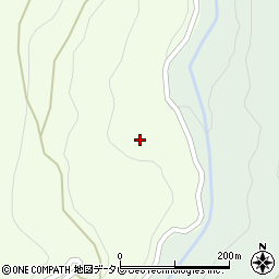 徳島県三好市山城町八千坊663周辺の地図