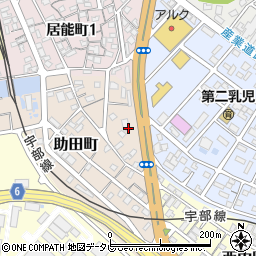 山口県宇部市助田町1周辺の地図