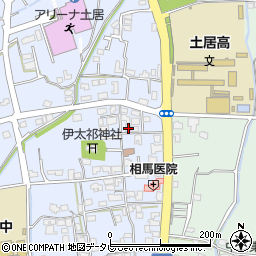 愛媛県四国中央市土居町土居269周辺の地図