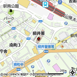 柳井警察署周辺の地図