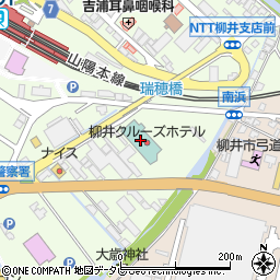 柳井クルーズホテルロビーラウンジ周辺の地図