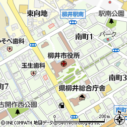 柳井市役所　防災行政無線電話応答サービス周辺の地図