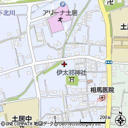 愛媛県四国中央市土居町土居313周辺の地図
