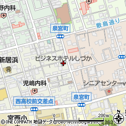 ビジネスホテルしづか周辺の地図