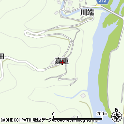 徳島県徳島市飯谷町嘉重周辺の地図