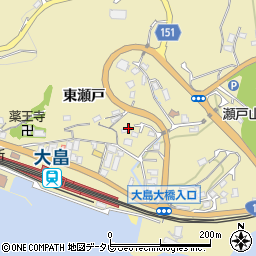 山口県柳井市神代東瀬戸周辺の地図