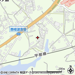 山口県宇部市西岐波吉田708周辺の地図