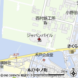 ジャパンパイル株式会社　山口工場周辺の地図