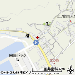 和歌山県日高郡由良町江ノ駒38周辺の地図