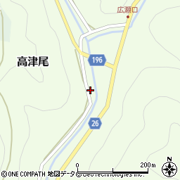 和歌山県日高郡日高川町高津尾284周辺の地図