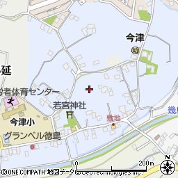 徳島県阿南市那賀川町敷地周辺の地図