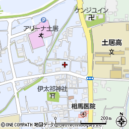 愛媛県四国中央市土居町土居308周辺の地図