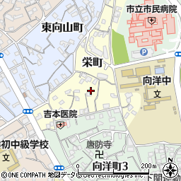 山口県下関市栄町周辺の地図