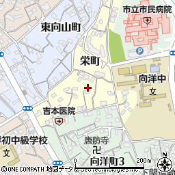 山口県下関市栄町周辺の地図